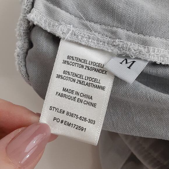 Bella Dahl Pocket Jogger Tencel Pant Stone Gray Womens M Minimalist Quiet Luxury - Picture 7 of 12